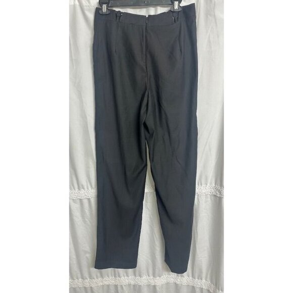 C/Meo Collective Black Dressy Tall Trousers High Interlaced Crossed waistband M - Picture 5 of 9